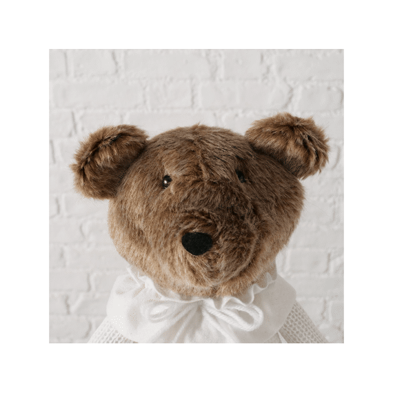 Figurine Teddie Bear H 57 Cm Iron Concrete Polyester Brown