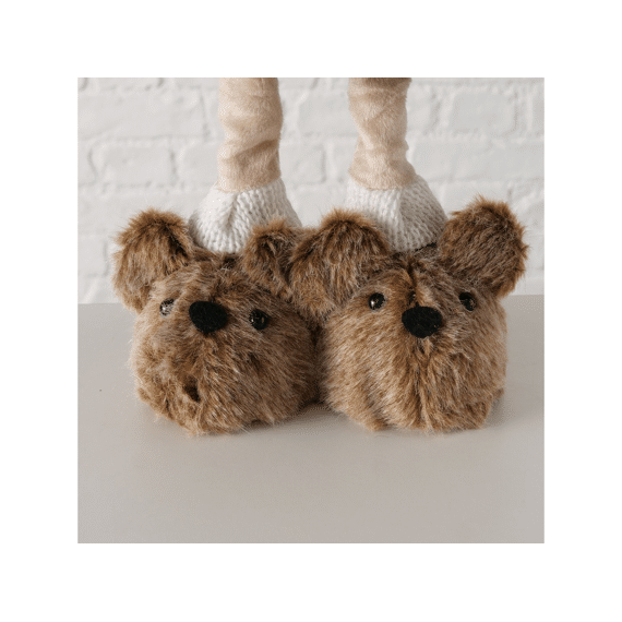 Figurine Teddie Bear H 57 Cm Iron Concrete Polyester Brown