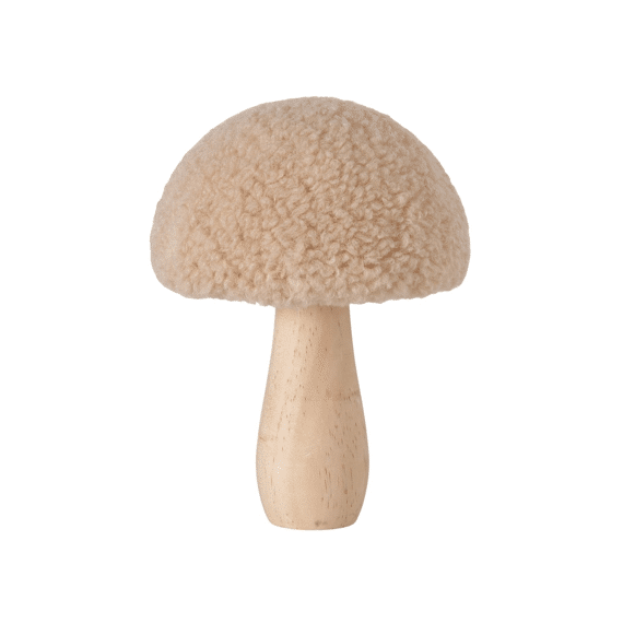 Decorative Object Fugy Mushroom With Stand H 14 Cm Pine (pinus Spp.) Polyester