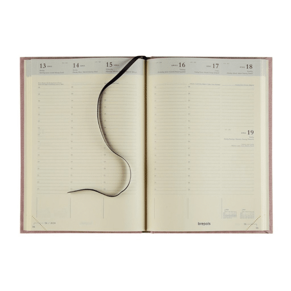 Brepols Agenda Bretime Week 6t Coral Assoritment Prijs Per Stuk