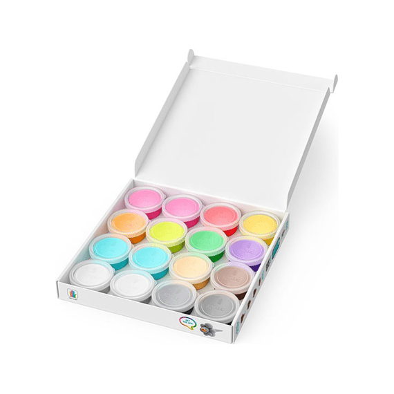 Hey Clay - Set Met 16 Potjes Air-dry Boetseerklei Poopoops