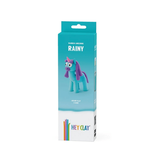 Hey Clay - Set Met 3 Potjes Air-dry Boetseerklei Unicorn Rainy