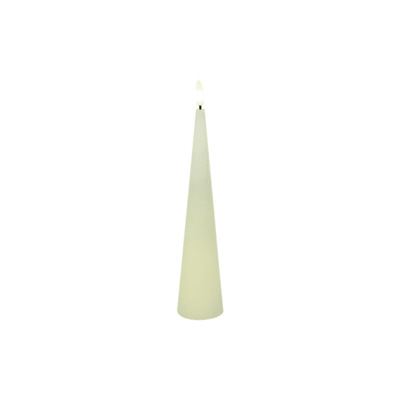 Kegelkaars Ø5cm Led Ko Lyon S Crème L5b5h25cm