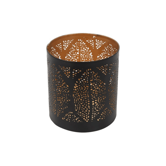 Windlicht Deen S Zwart L9,5b9,5h10cm