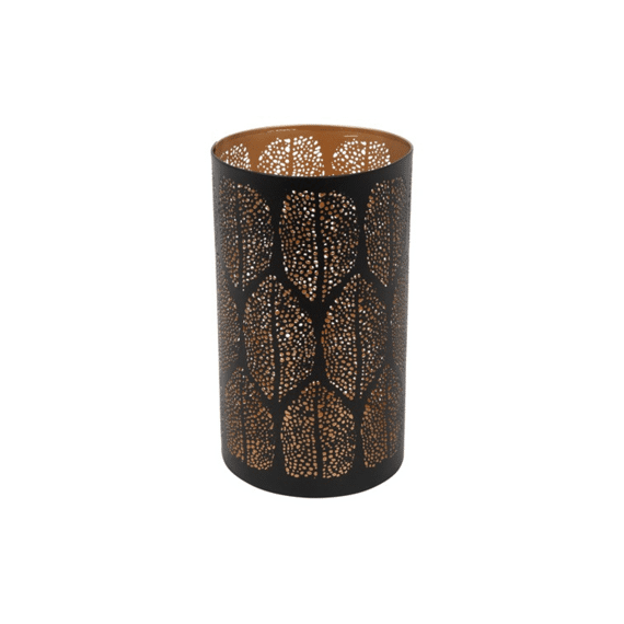 Windlicht Deen L Zwart L12b12h20cm