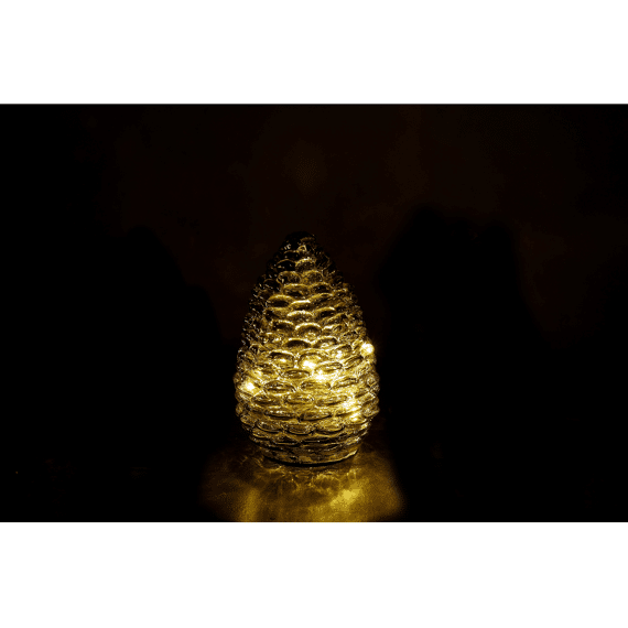 Dennenappel Led Seda S Groen L10b10h15cm