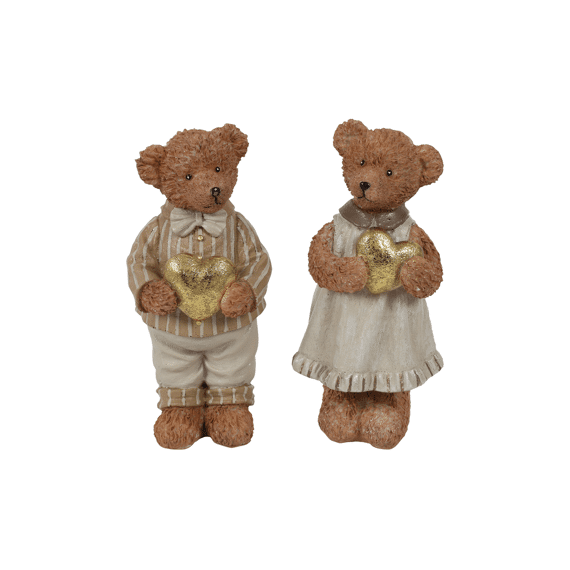 Beer M/hart Stian Bruin L7,5b7h16cm Assortiment