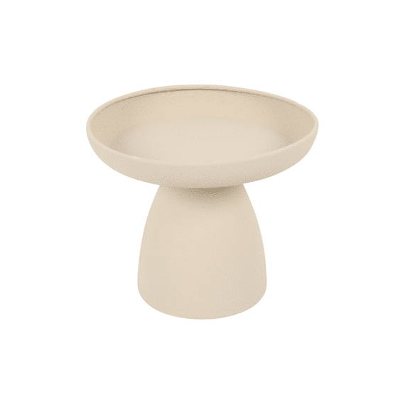 Plateau Rond Saris S Crème L20b20h17,3cm