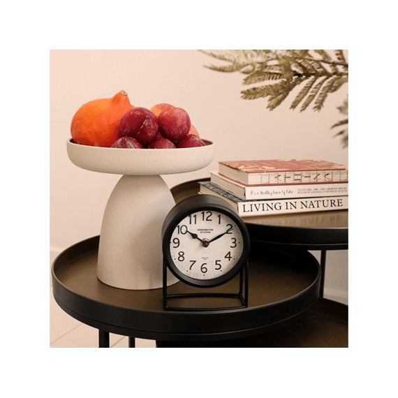 Plateau Rond Saris M Crème L25b25h23cm