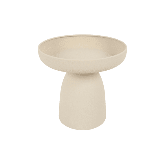 Plateau Rond Saris M Crème L25b25h23cm