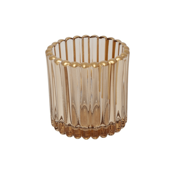 Theelichth Ro Roffe S Bruin L7b7h7,5cm