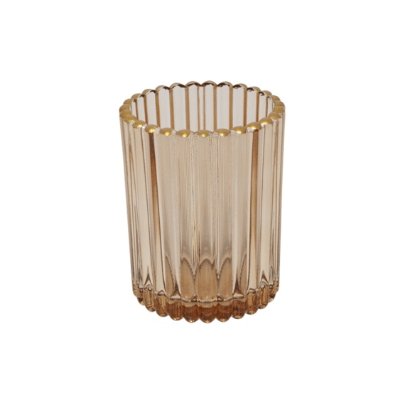 Theelichth Ro Roffe M Bruin L7,5b7,5h10cm