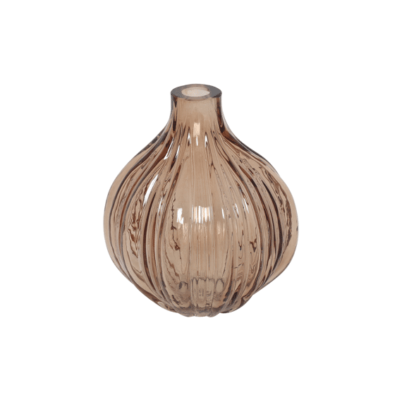 Vaas Rond Eline S Bruin L12b12h14cm
