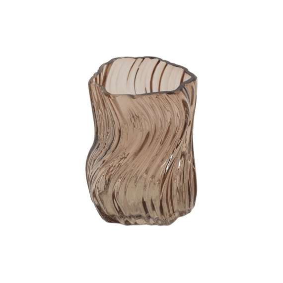 Theelichth Esli S Bruin L8b8h10,5cm