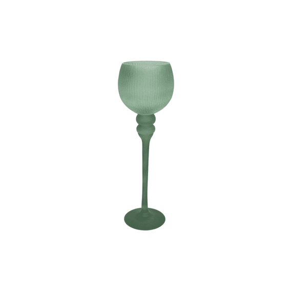 Drinkglas Ro Braid L Groen L13b13h40cm