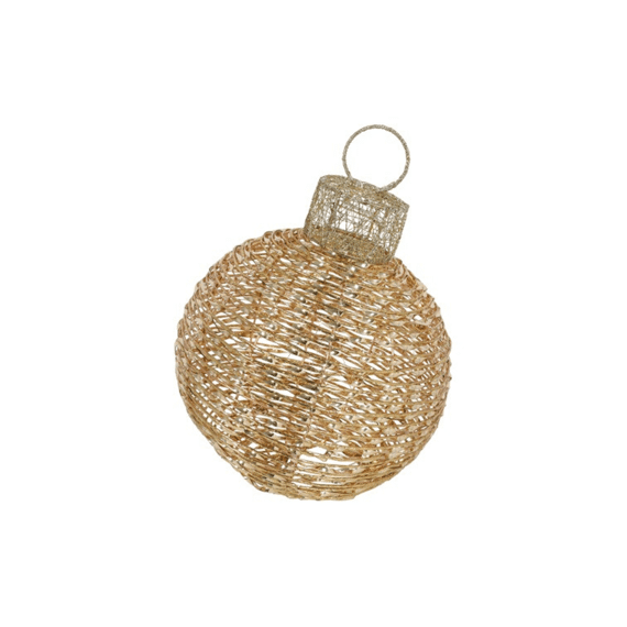 Kerstbal Janel L Goud L25b25h34cm