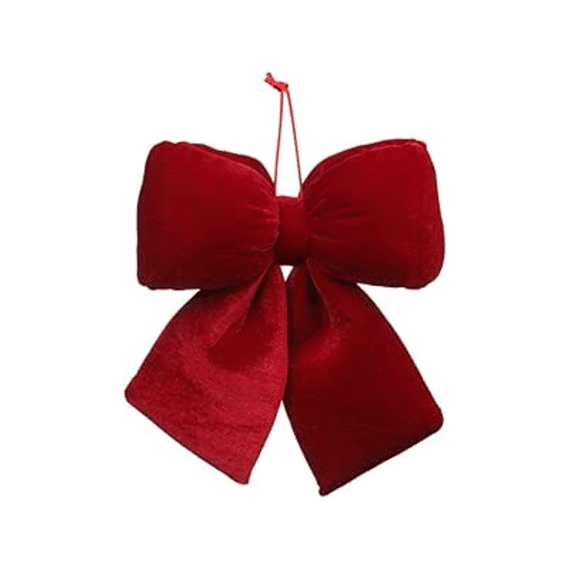 Kerststrik Sanna S Rood L32b22h1,8cm