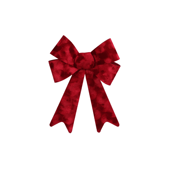 Kerststrik Sanna S Rood L32b22h1,8cm