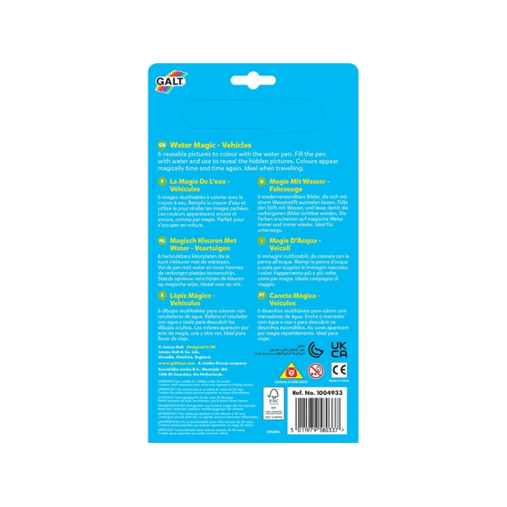 Galt Water Magic Vehicles Tekenboek
