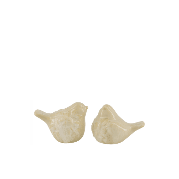 Bird Ceramic 12x7.9x9cm Cream Assortiment
