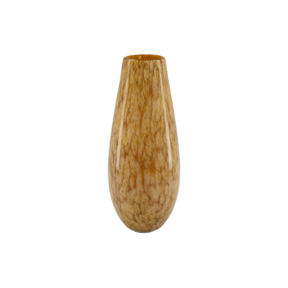 Vase Glass 16x16x36.5cm Brown