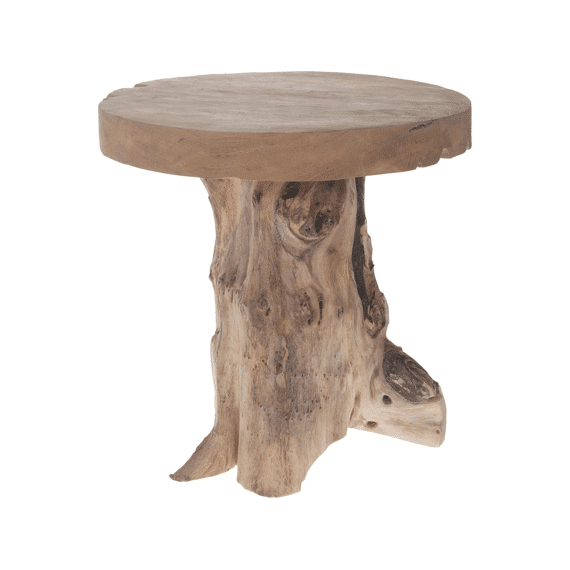 Stool Teak Wood 41x40x25cm Natural
