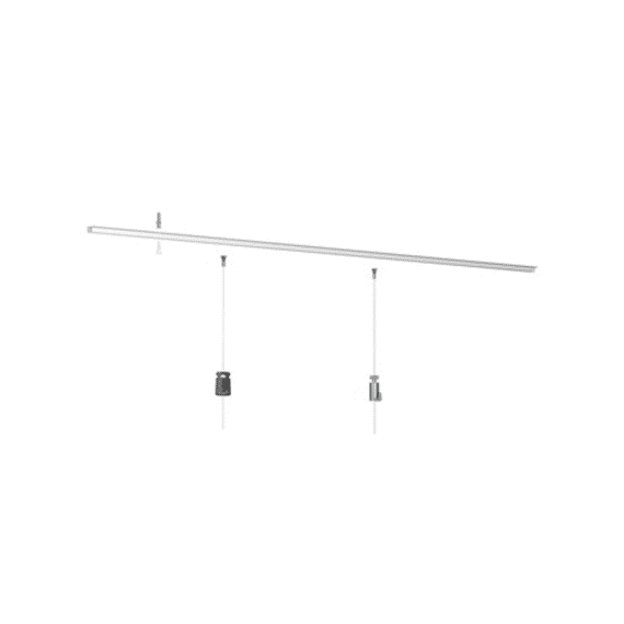 Top Rail Ophangset Voor Kaders Of Schilderijen Wit 2m