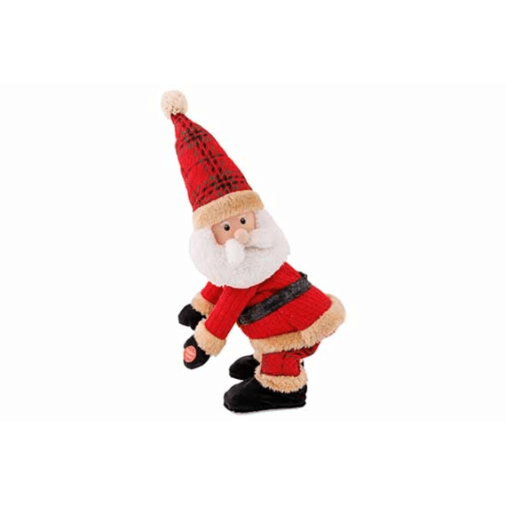 Kerstman Singing And Twirking Rood 19x15xh38cm Kunststof Excl 3 Aa Batt