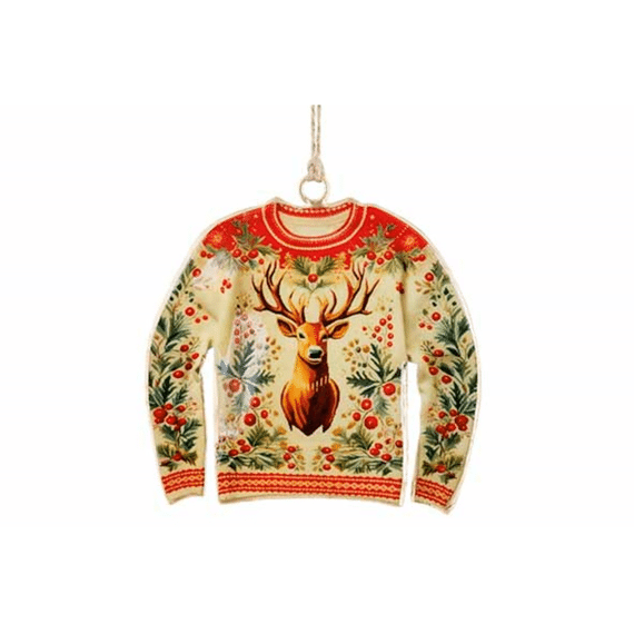 Hanger Vintage Sweater Rood 10x1xh10cm Ijzer