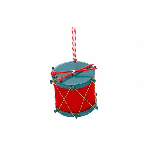 Hanger Drumm Rood Groen 6x6xh5cm Kunststof