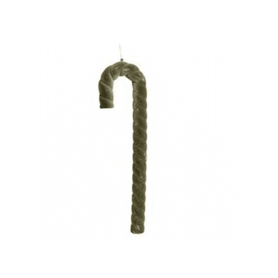 Kerststaf Flocked Groen 4x4xh50cm Kunststof