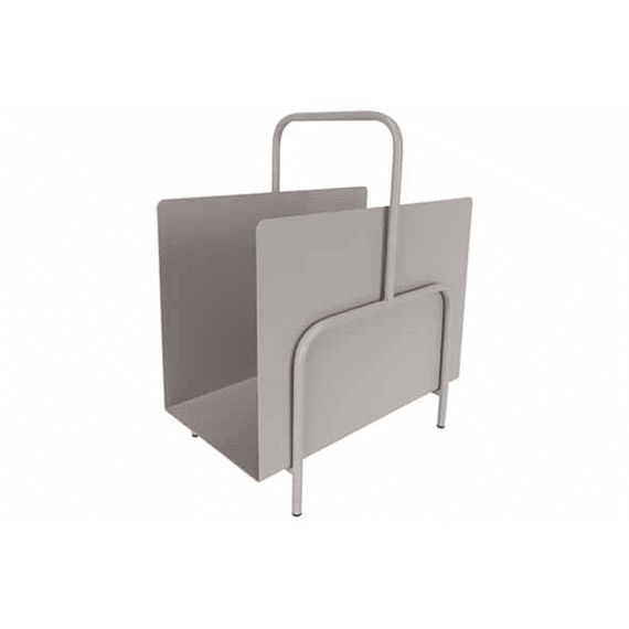 Magazinerek With Handle Lichtgrijs 35x20xh41cm Metaal