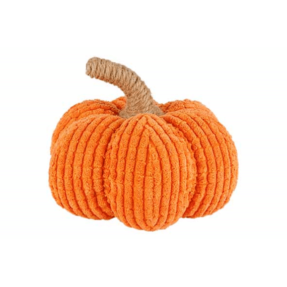 Pompoen Corduroy Oranje 13x13xh13cm Textiel