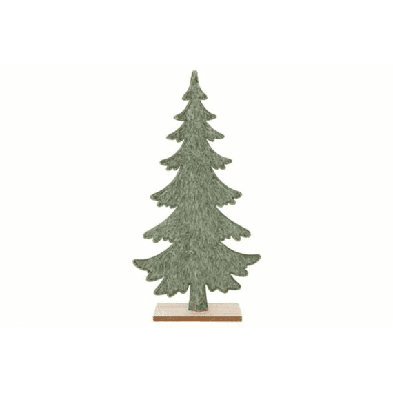 Kerstboom Hairy Groen 27x6xh51cm Vilt