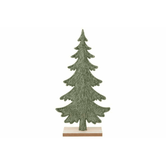 Kerstboom Hairy Groen 20x5xh35cm Vilt