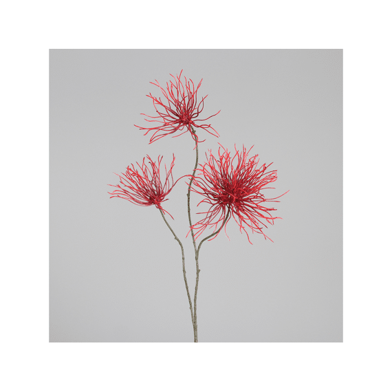 Spider Branch With Three Fruit Stands 94 Cm Burgundy
