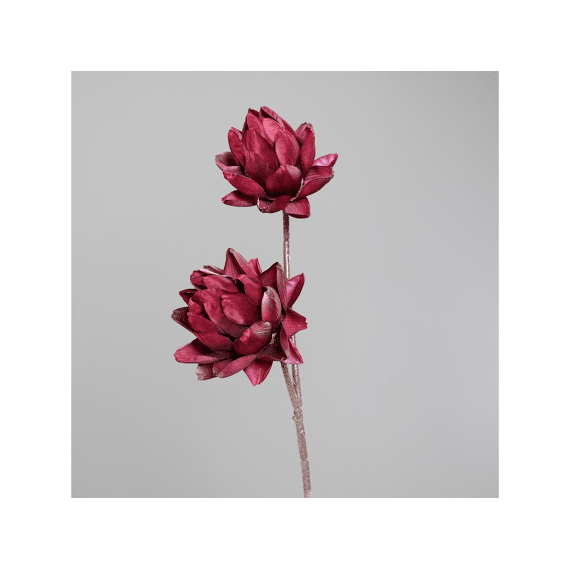Artichoke Branch 95 Cm Burgundy