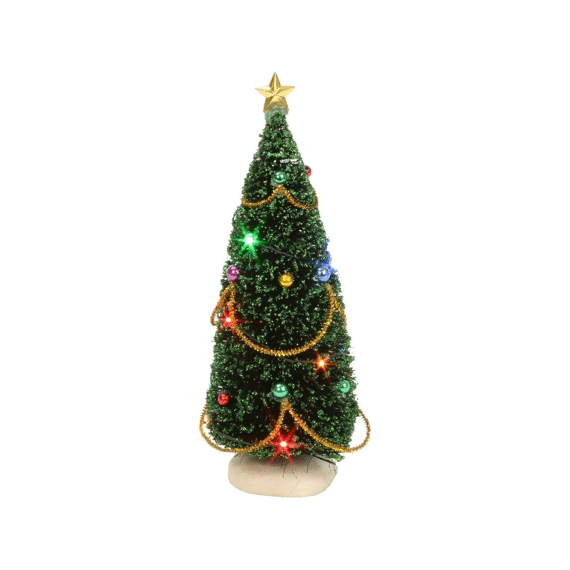 Christmas Tree With Flashing Lights H15cm