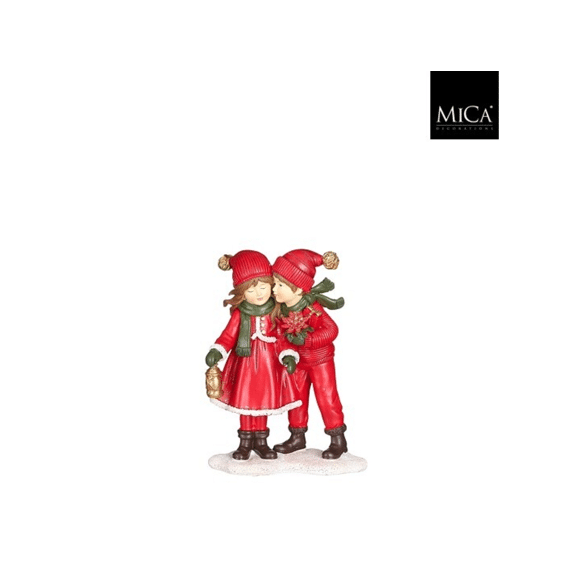 Jongen-meisje Rood - L13,5xb7,5xh18,5cm