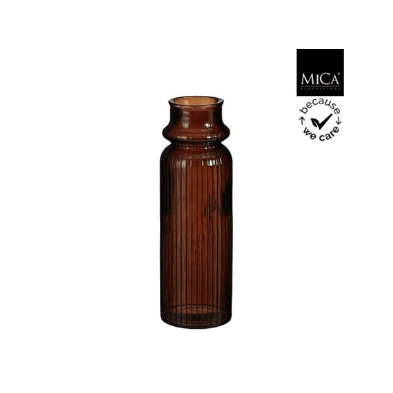Rosa Vaas Recycled Glas Bruin - H45xd15cm