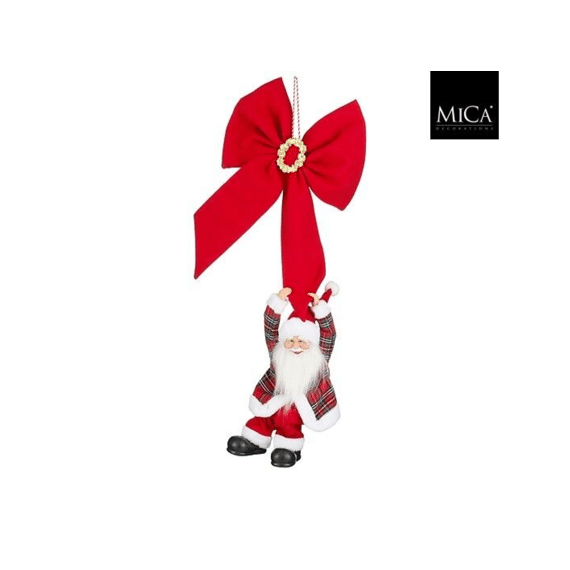 Kerstman Strik Rood L38xb15xh90cm
