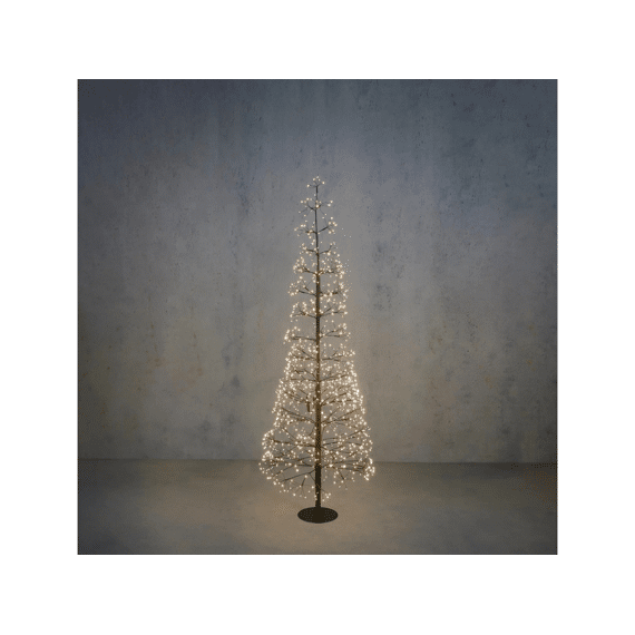 Boom Led Zwart Klassiek Wit 1200 Led H150xd55cm