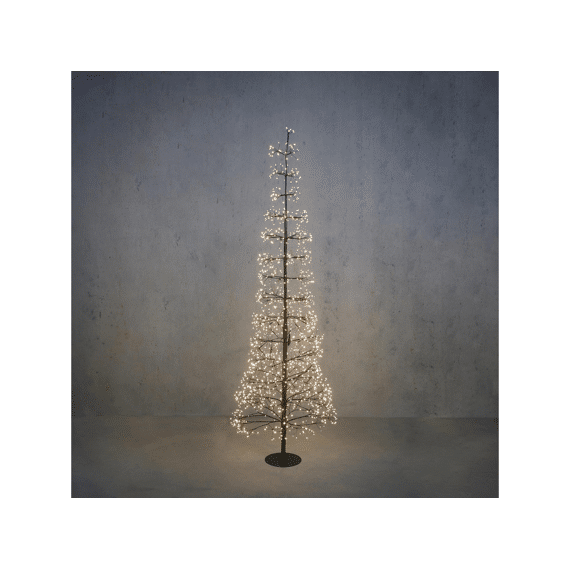 Boom Led Zwart Klassiek Wit 1600 Led H180xd65cm