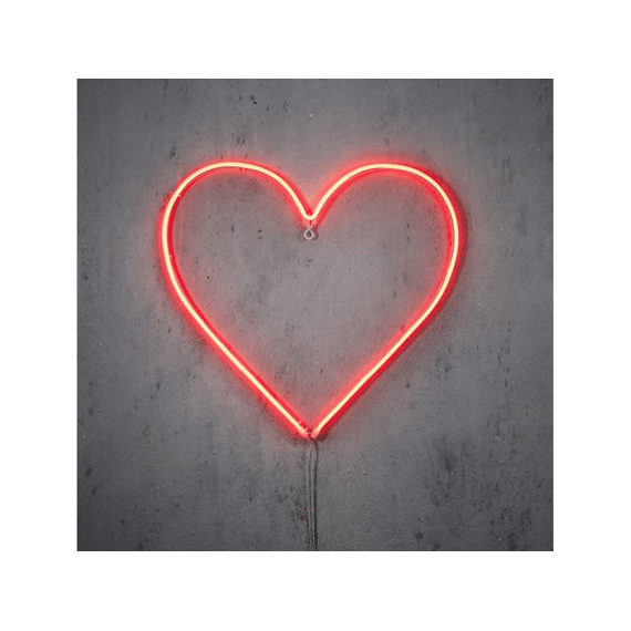 Neon Light Hart Rood Led L48xb2xh48cm