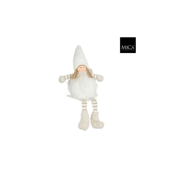 Decoratie Kind Bungelend Wit - L20xb12xh25/45cm