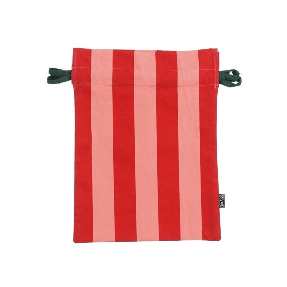 Christmas Tas Streep Rood Klein