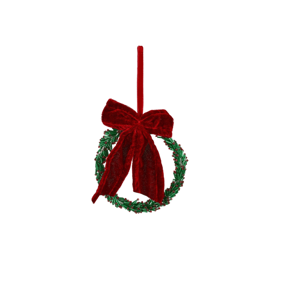 Ornament Cirkel Groen - H2xd12cm