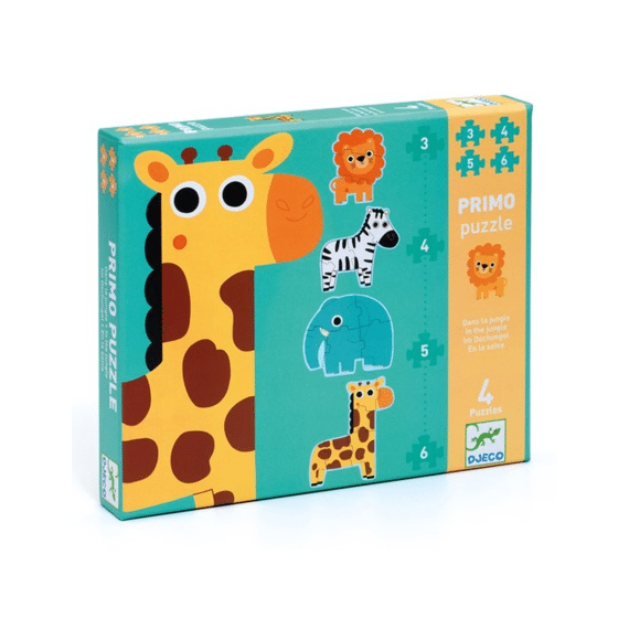 Djeco Puzzel 3-4-5-6st In De Jungle