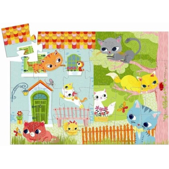 Djeco Puzzel Poes 24st 42x30cm