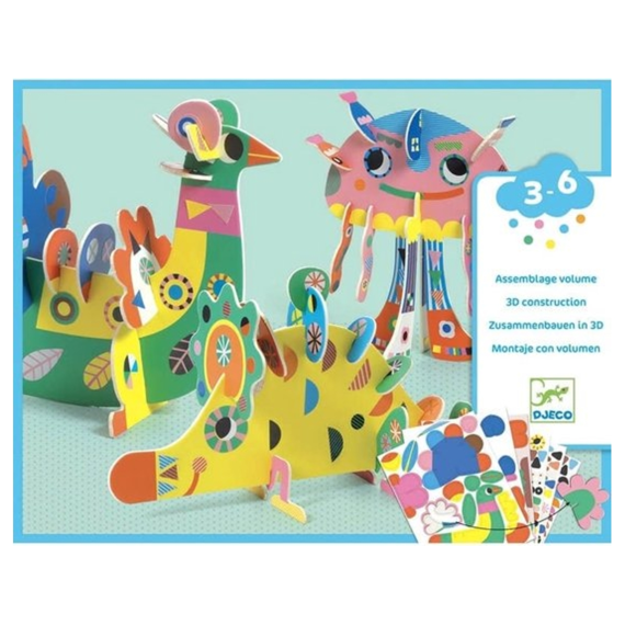 Djeco 3d Dieren 3 Stuks
